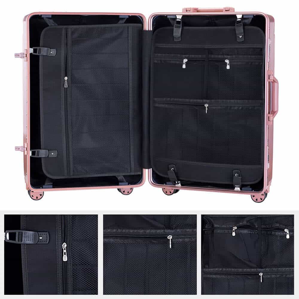 aluminum frame luggage