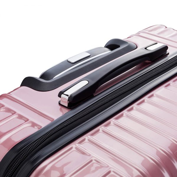 Shunxin pink abs pc spinner luggage with zipper - shunxinluggage.com